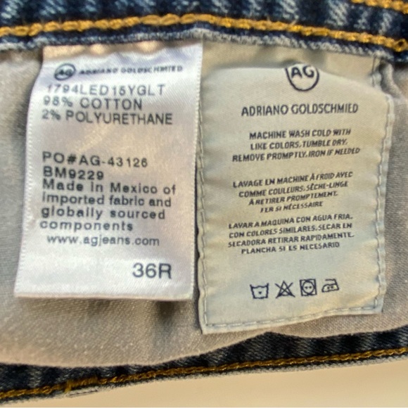 AG Adriano Goldschmied Mens Jeans Size 36 The Everett Slim Straight - Picture 11 of 11
